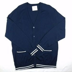 Five Four Nick Wooster navy blue cardigan XL